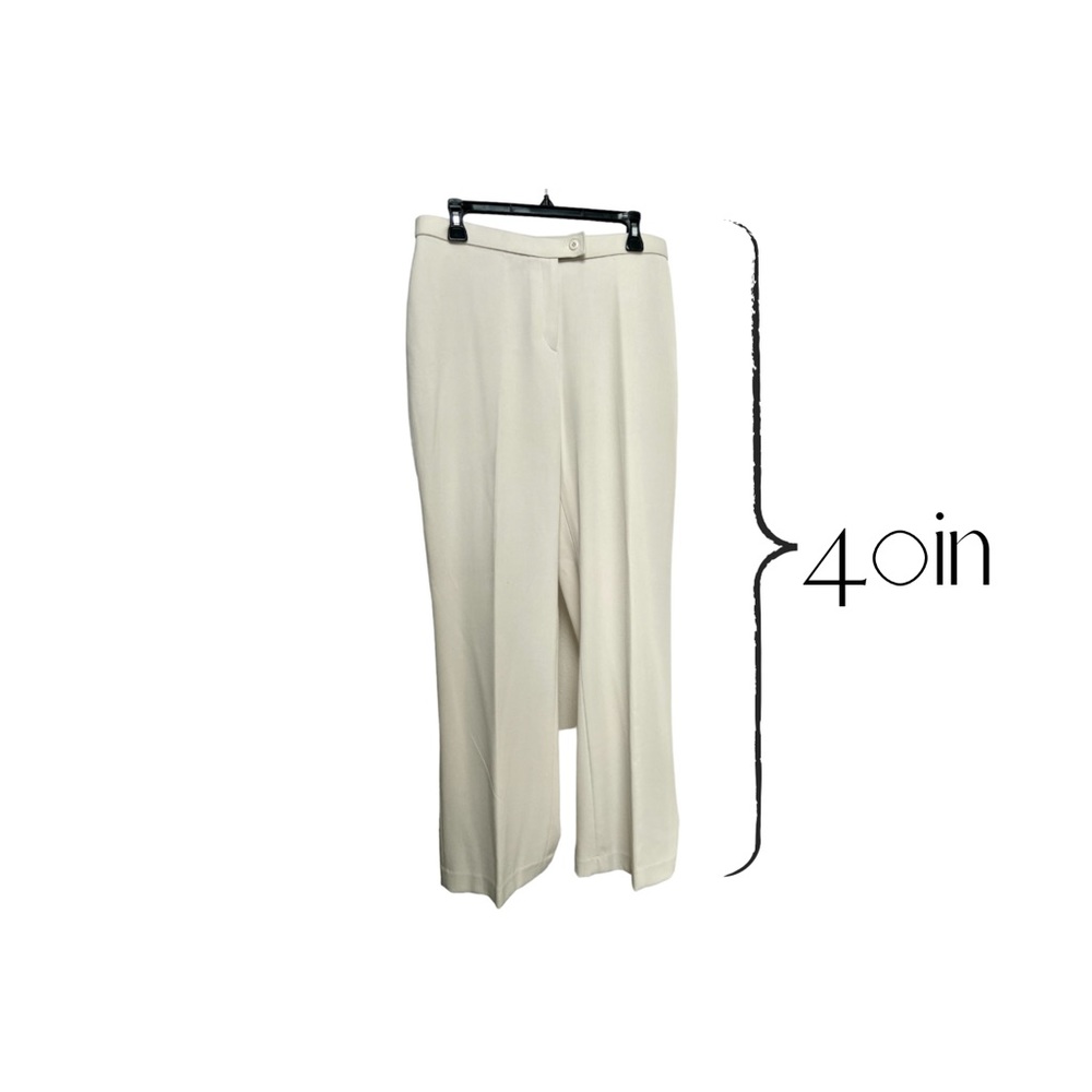 Worthinton Petite Stretch Waist Size 12 Trouser Pant Cream